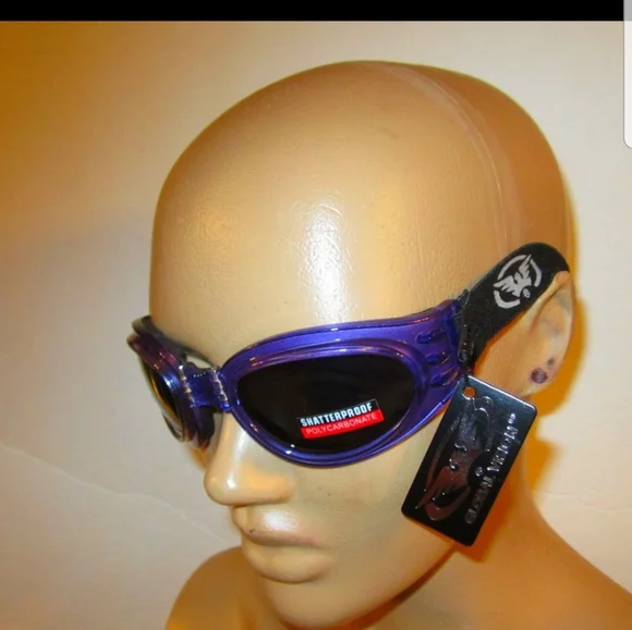 Motorcycle Women Goggles Purple Safari Summer NWT - Picture 3 of 8